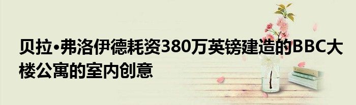 贝拉·弗洛伊德耗资380万英镑建造的BBC大楼公寓的室内创意